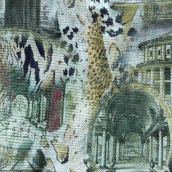 Gigi Moda Italian Batwing Sweater Top | One Size |  Abstract Print - Picture 7 of 13